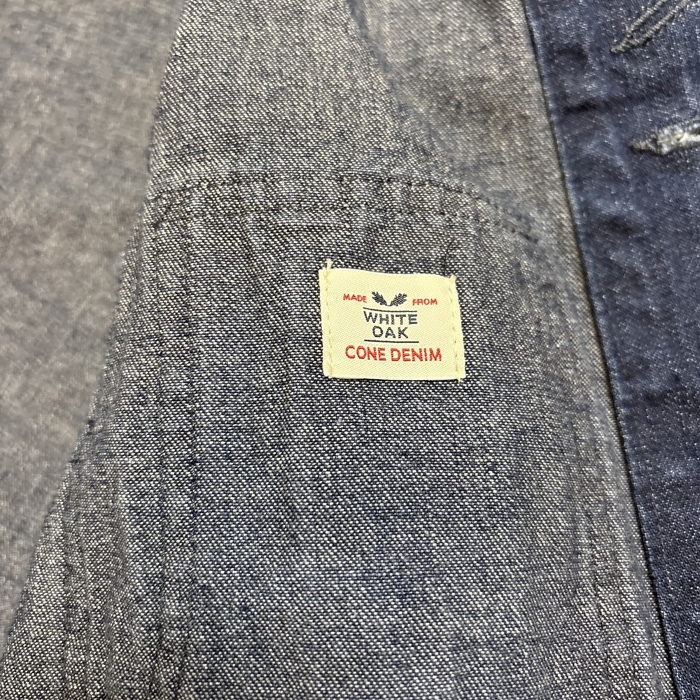 Vintage Dickies Chore Jacket White Oak Cone Blue Denim USA 100% Cotton L 42" EUC - Picture 12 of 14